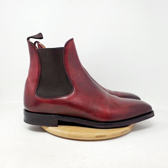J‎ Fitzpatrick Chelsea Boots Mens 10 E Alki MTO LPB Last City Rubber Sole Shoes